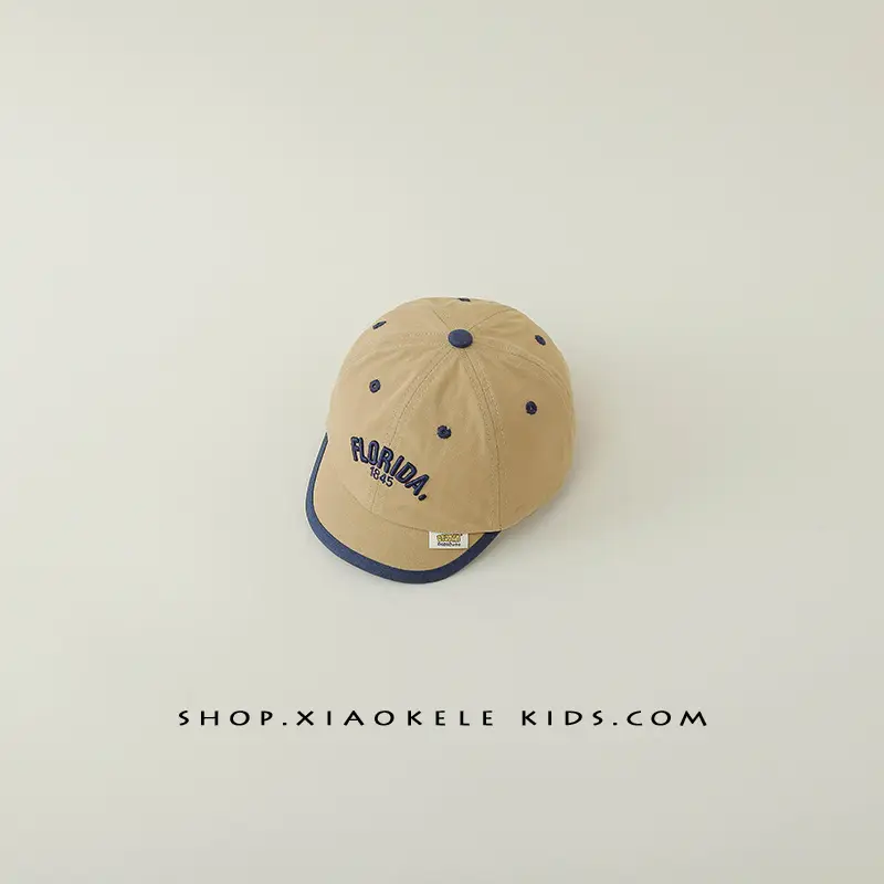 Blue Letter Embroidered Baby Cap for Boys - Image 3