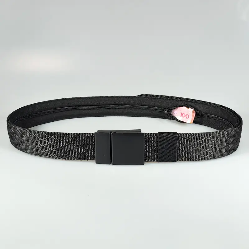 Men Black Mesh Flip Belt 38MM Alloy — feature 10