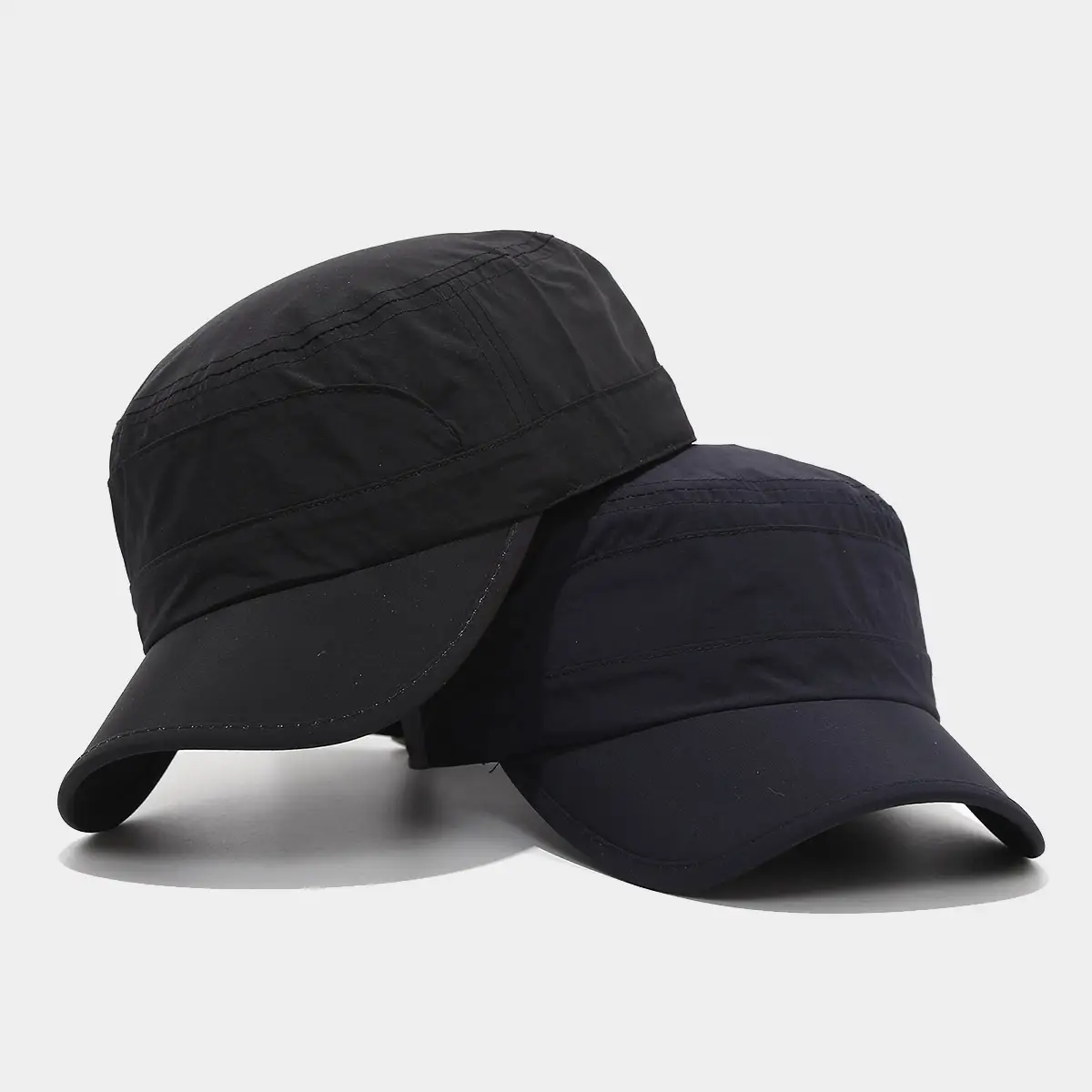 Men's Grey Military Flat Cap Spring Summer Thin Quick-Drying - Image 8