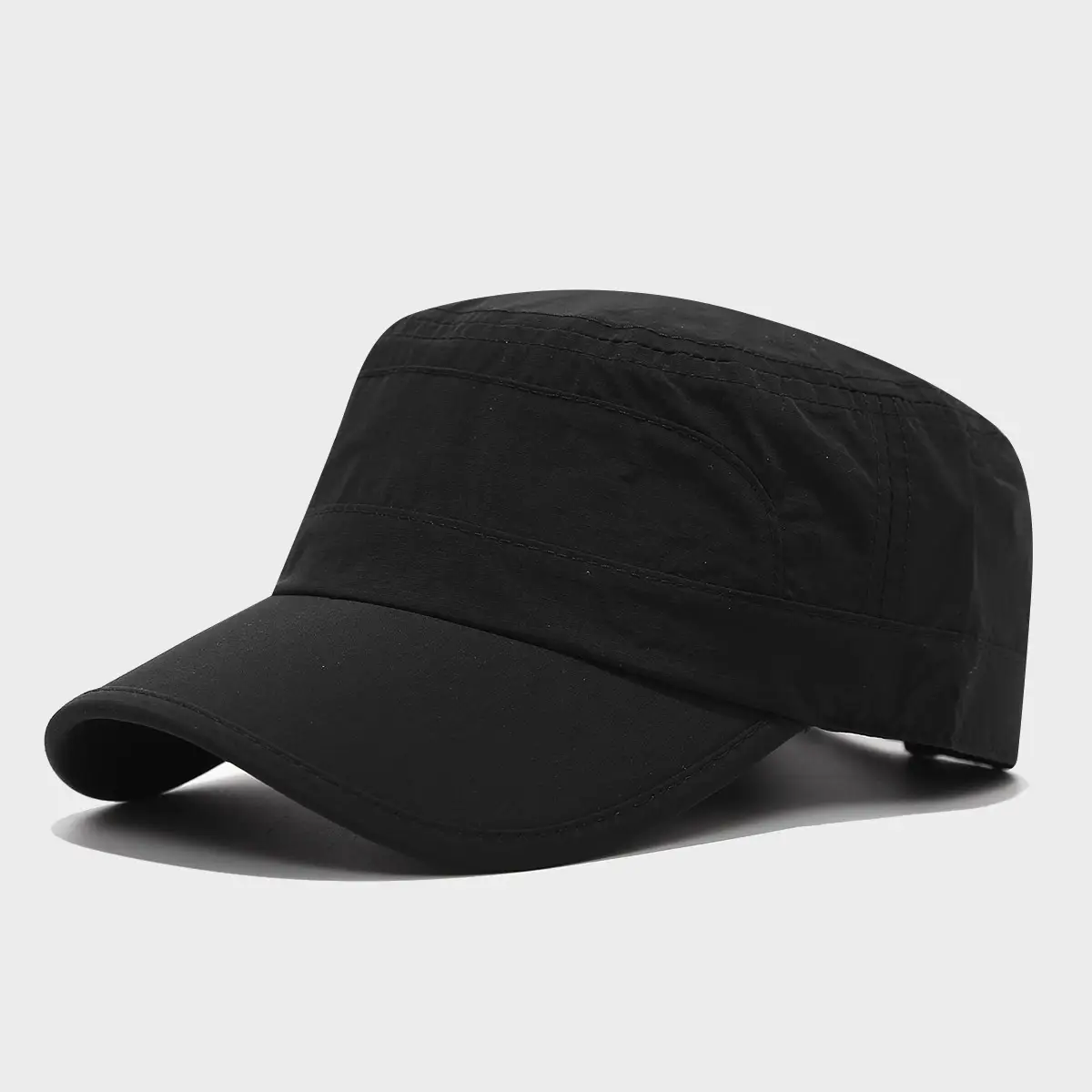 Men's Grey Military Flat Cap Spring Summer Thin Quick-Drying — feature 5