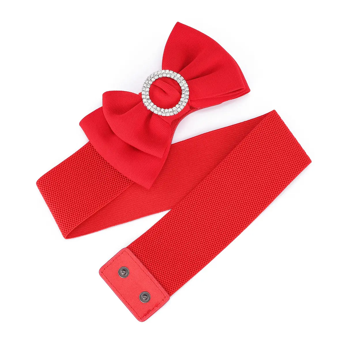Women's Black Bow Elastic Waistband Windbreaker