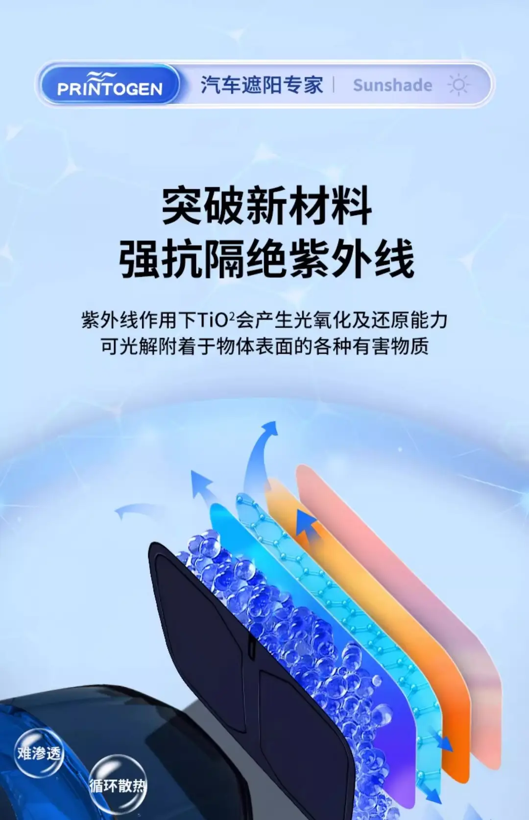 Applicable to Chery Ruihu 8/7/3/Ruihu 5X Erez 5 car sunshade front parachute curtain heat insulation — feature 8