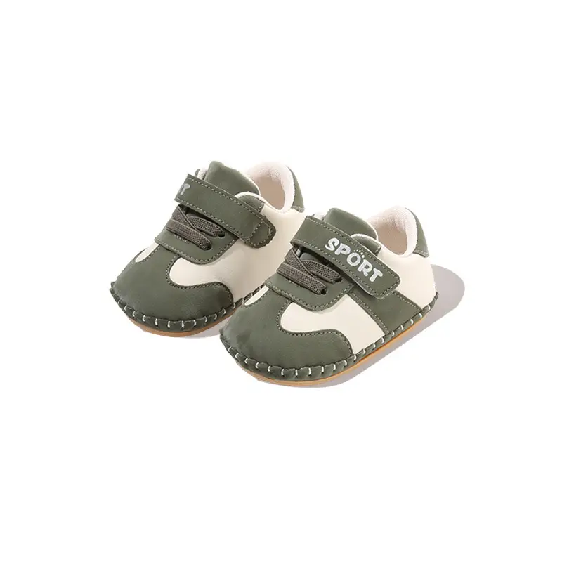 Green Soft Slip-On Baby Shoes for 0-18 Months