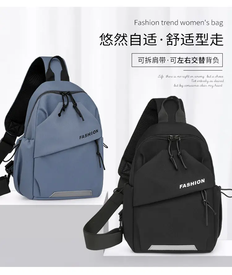 Fashion Blue Crossbody Bag for Women Student Commute — feature 2