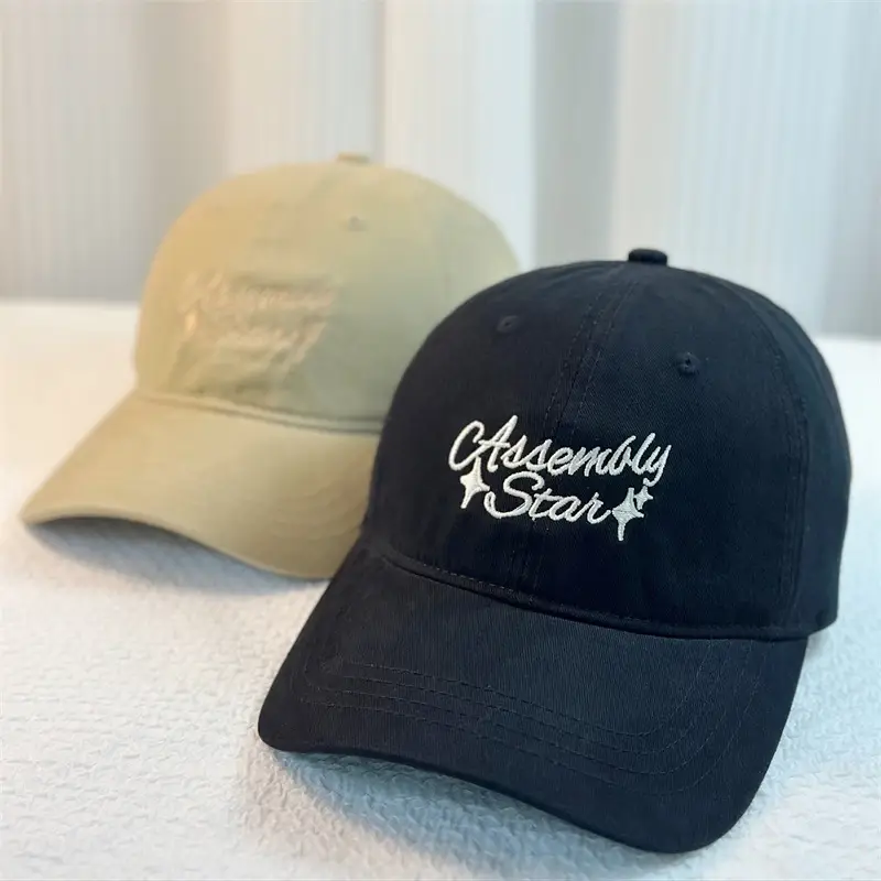 American Retro Letter Embroidered Baseball Cap Small - Image 8