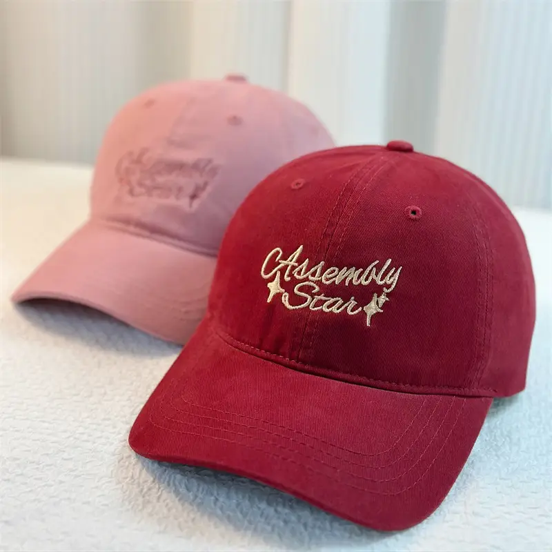 American Retro Letter Embroidered Baseball Cap Small - Image 9