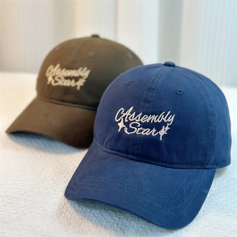 American Retro Letter Embroidered Baseball Cap Small - Image 10