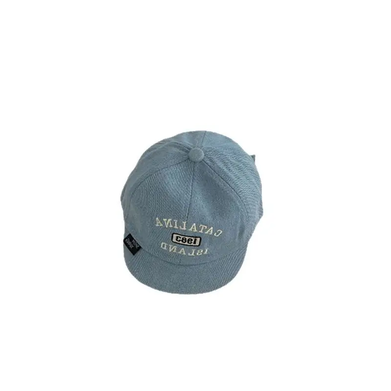 Baby Embroidered Cap Spring Autumn Blue Grey