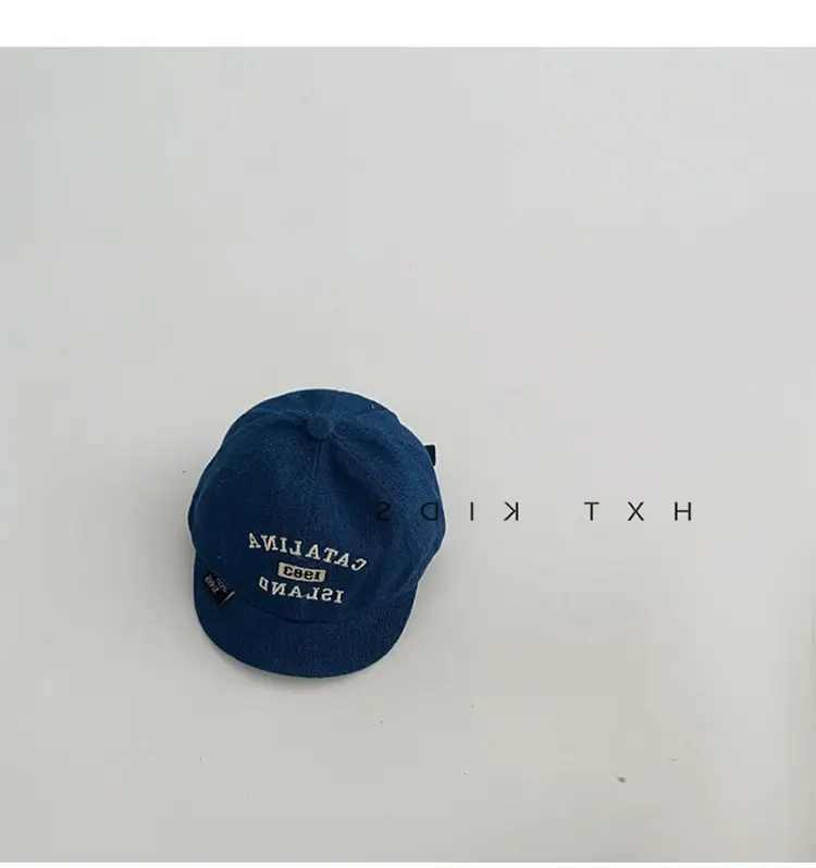 Baby Embroidered Cap Spring Autumn Blue Grey — feature 8