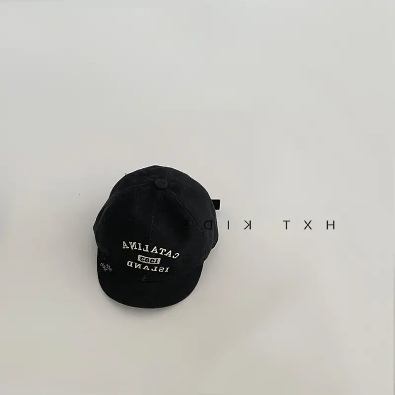 Baby Embroidered Cap Spring Autumn Blue Grey