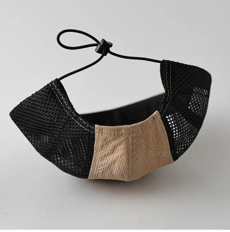 Beige Mesh Flat Cap for Men Women Summer Wear — feature 10
