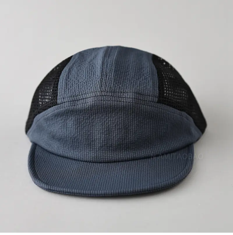 Beige Mesh Flat Cap for Men Women Summer Wear — feature 7