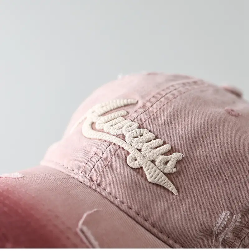 Black Embroidered Baseball Cap for Men Women — feature 10