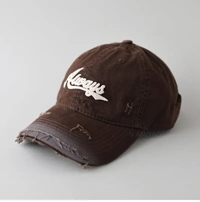 Black Embroidered Baseball Cap for Men Women