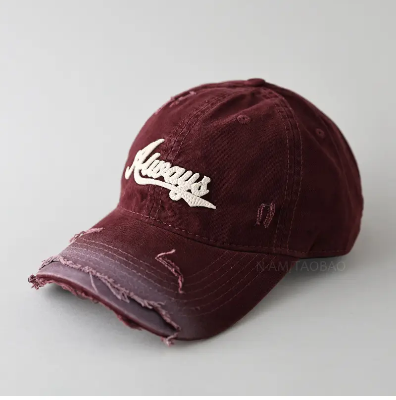 Black Embroidered Baseball Cap for Men Women