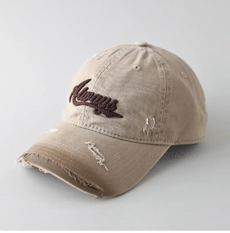 Black Embroidered Baseball Cap for Men Women