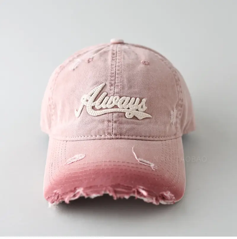 Black Embroidered Baseball Cap for Men Women