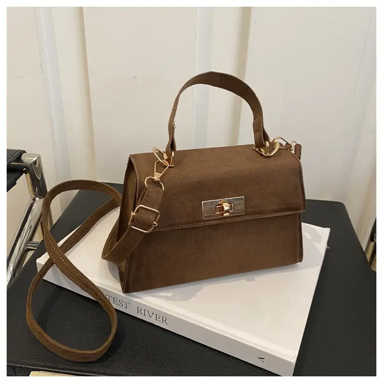 2025 Spring Brown Leather Commuter Lock Bag — feature 12
