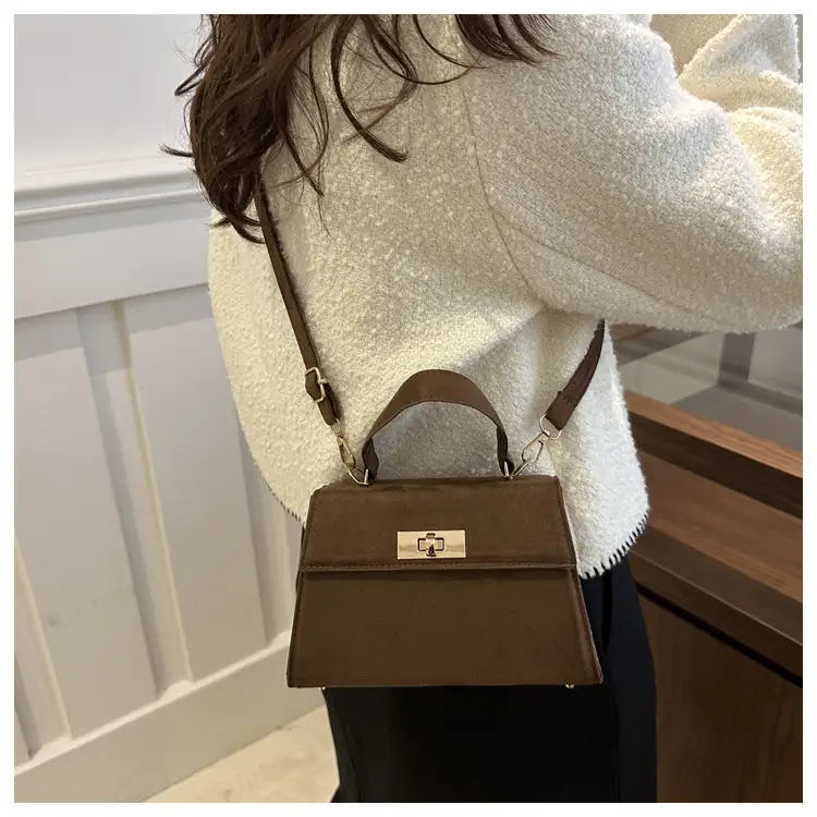 2025 Spring Brown Leather Commuter Lock Bag — feature 22