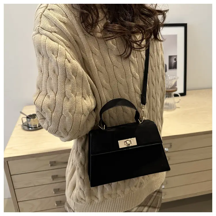 2025 Spring Brown Leather Commuter Lock Bag — feature 24