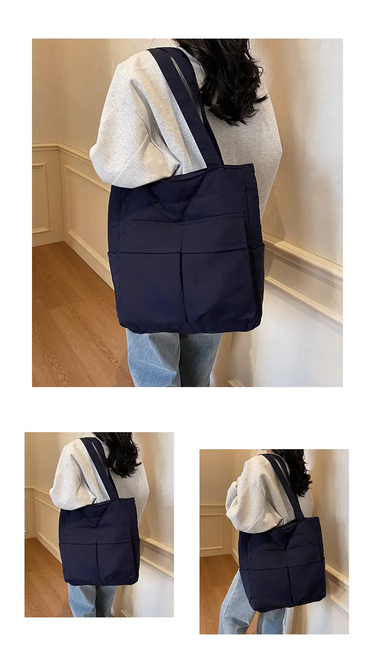 Pink Vintage Cloth Shoulder Bag Large Capacity Travel Bag — feature 17