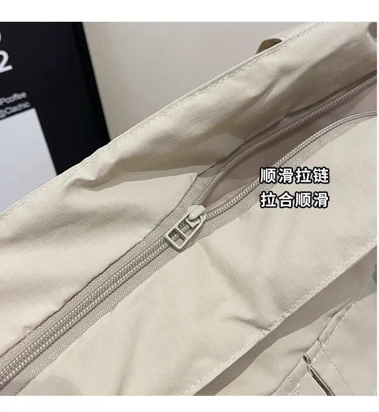 Pink Vintage Cloth Shoulder Bag Large Capacity Travel Bag — feature 4