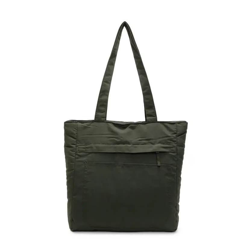 Women's Large Capacity Nylon Tote Bag Black - Image 4