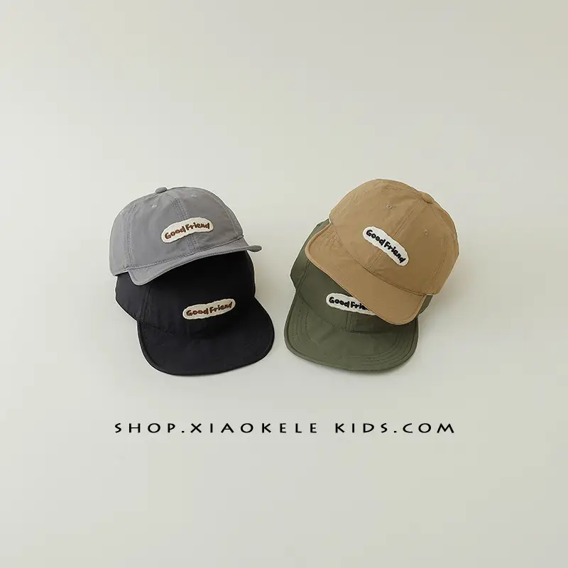 Blue Cotton Baseball Cap for Kids Spring Autumn
