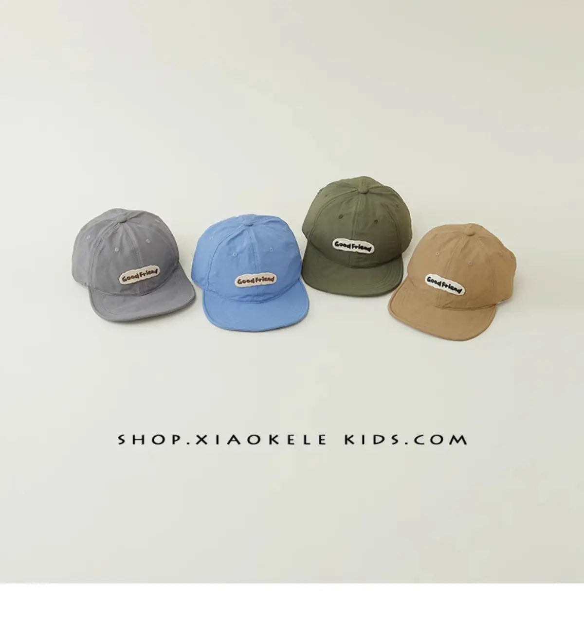 Blue Cotton Baseball Cap for Kids Spring Autumn — feature 2