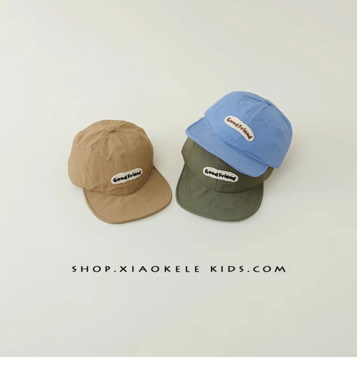 Blue Cotton Baseball Cap for Kids Spring Autumn — feature 3