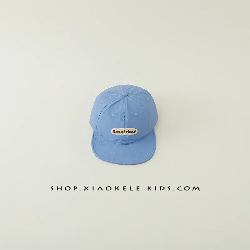 Blue Cotton Baseball Cap for Kids Spring Autumn