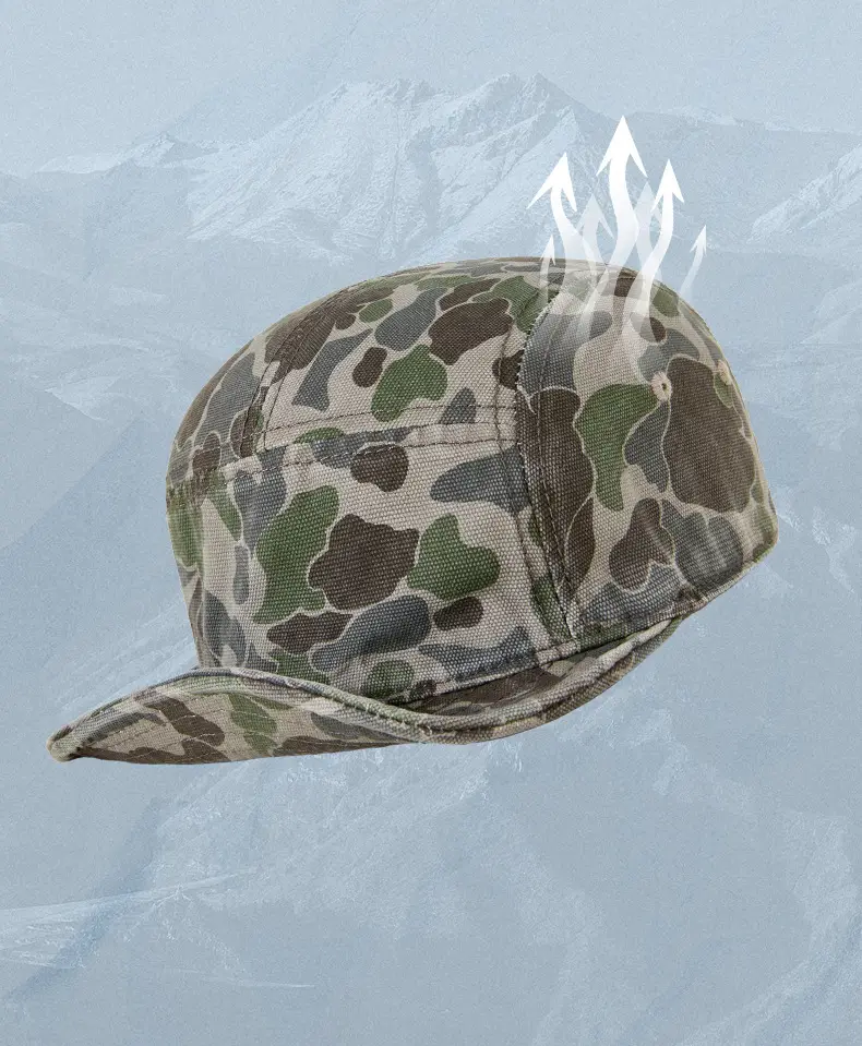 Men's Camo Crossbody Cap with Short Brim — feature 16
