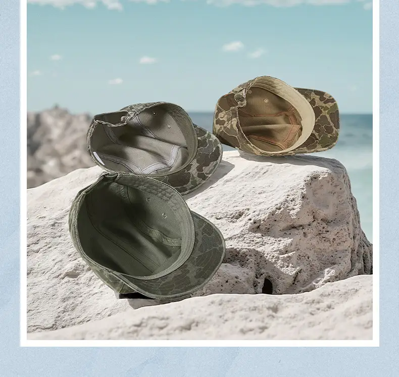Men's Camo Crossbody Cap with Short Brim — feature 18
