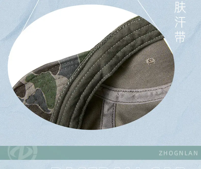 Men's Camo Crossbody Cap with Short Brim — feature 20