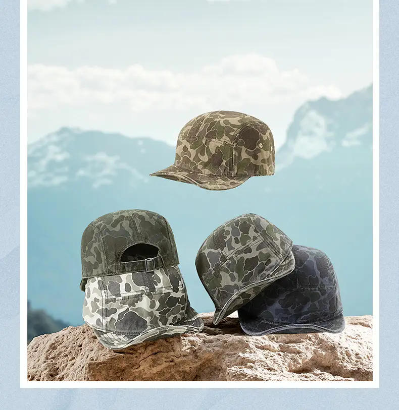 Men's Camo Crossbody Cap with Short Brim — feature 29