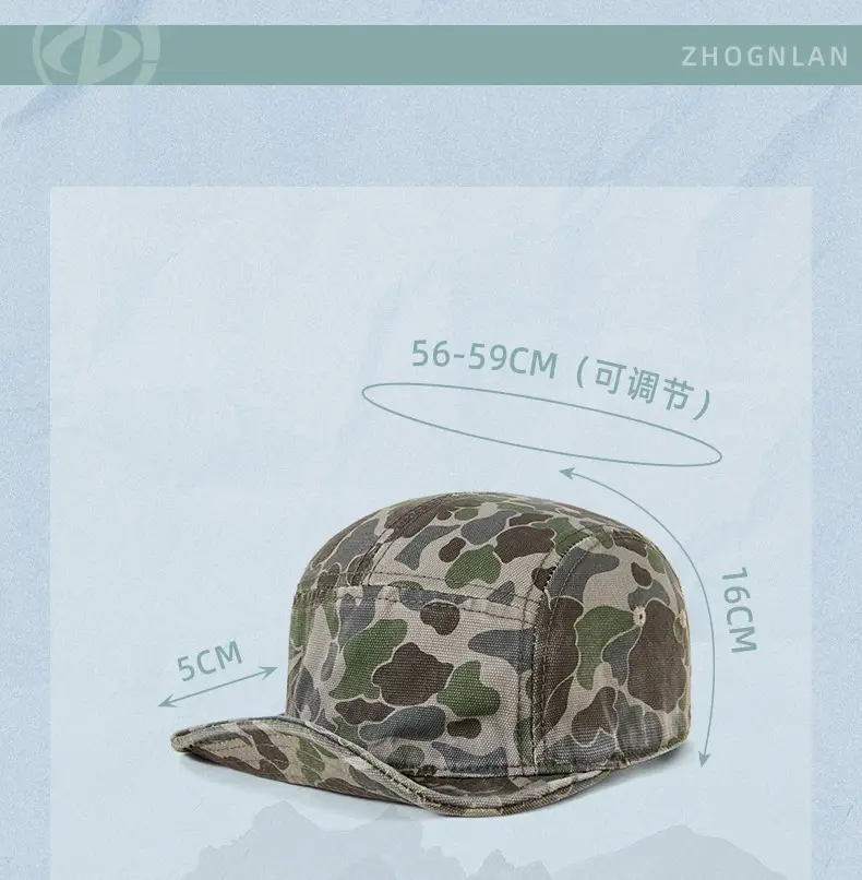 Men's Camo Crossbody Cap with Short Brim — feature 30