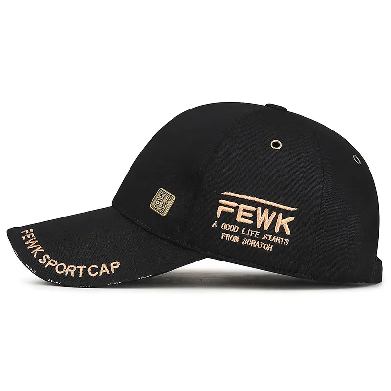 Men's Copper Embroidered Baseball Cap with SPF Sunscreen - Image 7