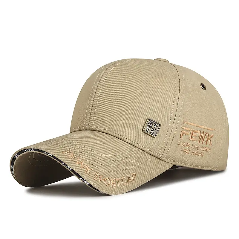 Men's Copper Embroidered Baseball Cap with SPF Sunscreen - Image 4
