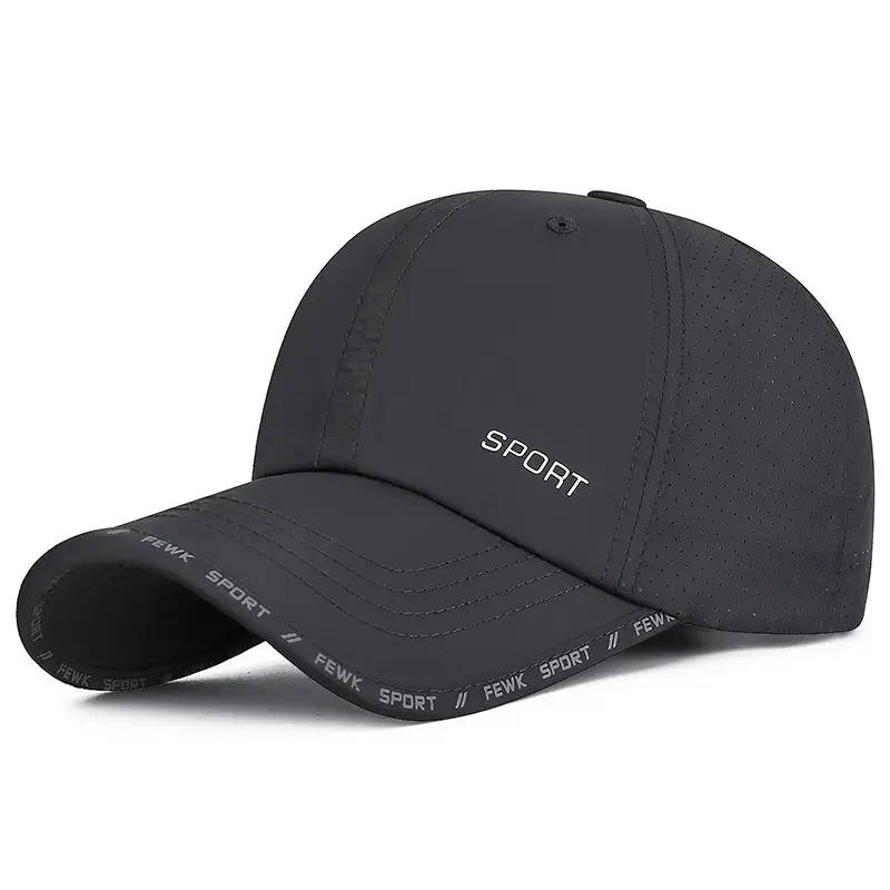 Men's Black Sport Cap Summer Baseball Cap - Image 5