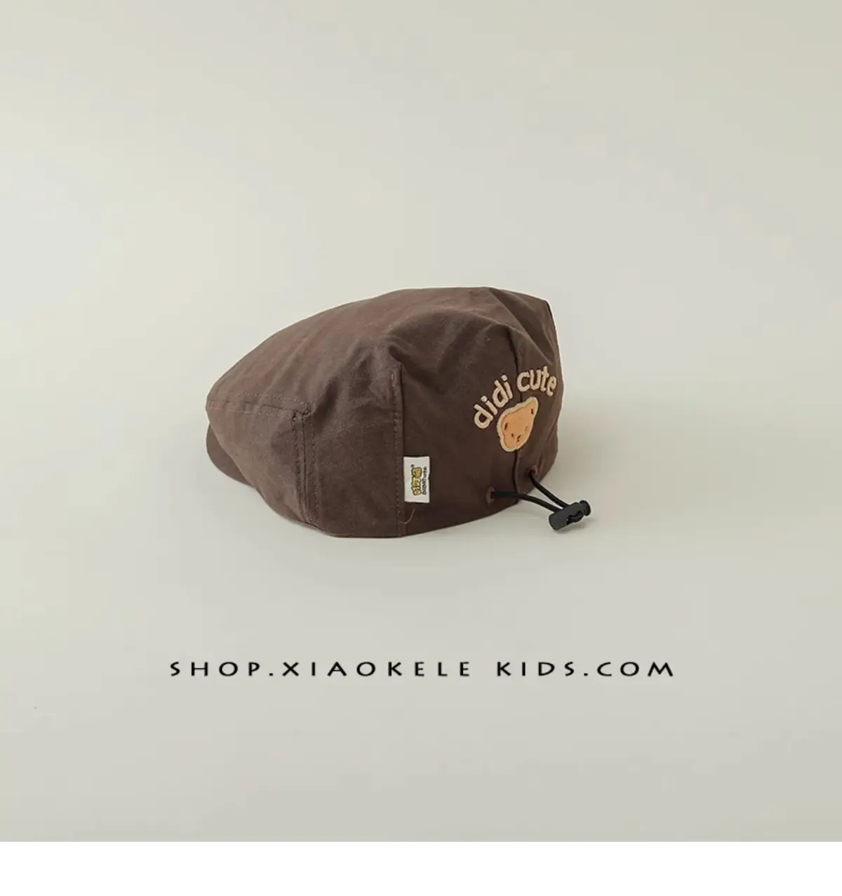 Black Super Cute Bear Baby Beret Cap Spring Autumn — feature 15