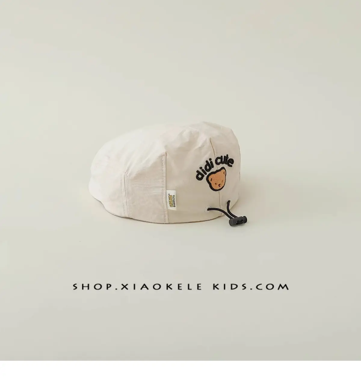 Black Super Cute Bear Baby Beret Cap Spring Autumn — feature 16