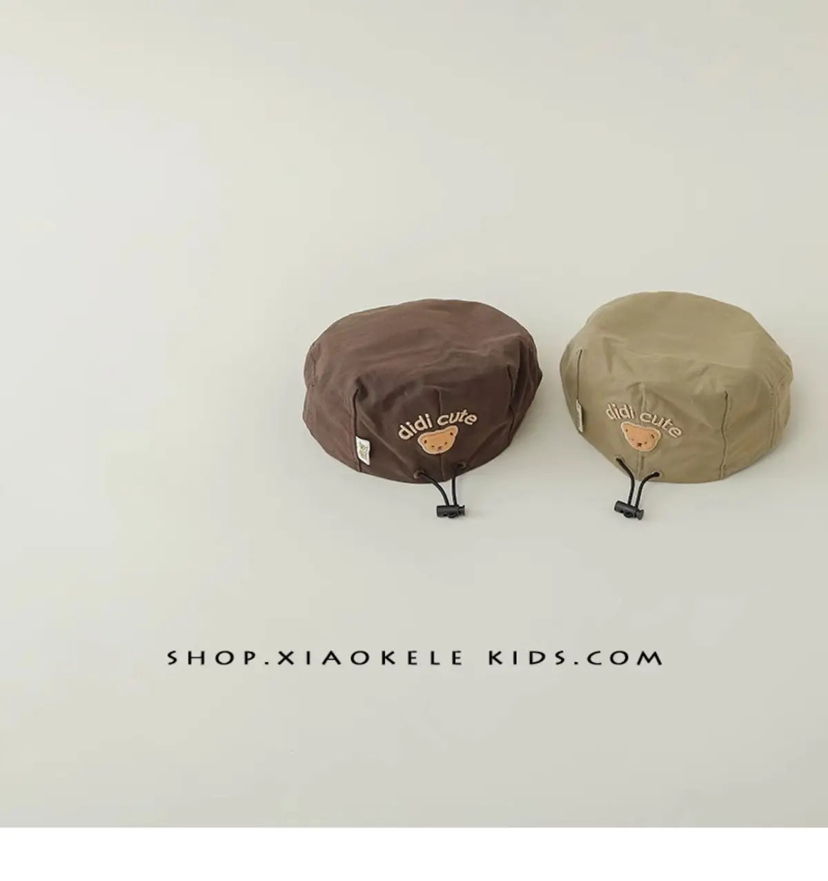 Black Super Cute Bear Baby Beret Cap Spring Autumn — feature 9
