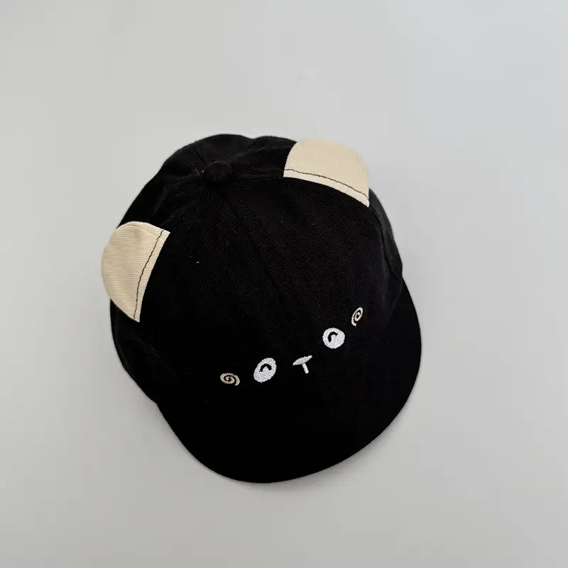 Black Panda Cap for Baby Boys Girls Sun Hat — feature 6
