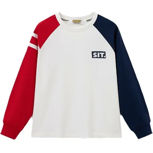 Snoopy Boys Long Sleeve T-Shirt Green White Spring New Kids Base Shirt - Image 8