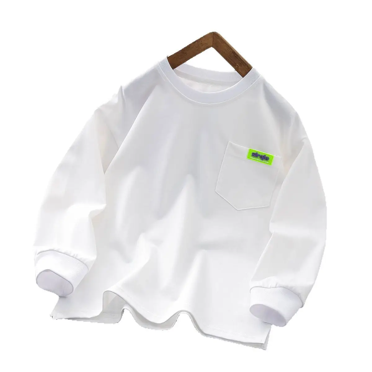 Autum Kids Long Sleeve T-Shirts Set White Black Grey - Image 8