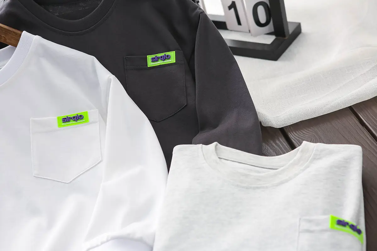 Autum Kids Long Sleeve T-Shirts Set White Black Grey — feature 2