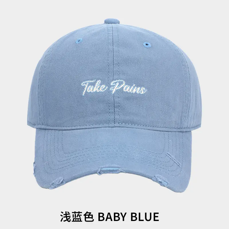 2025 New R Letter Embroidered Black Baseball Cap Women's Face Small Korean Version Fashion Contrast Color Stitching Men's Cap - Image 5
