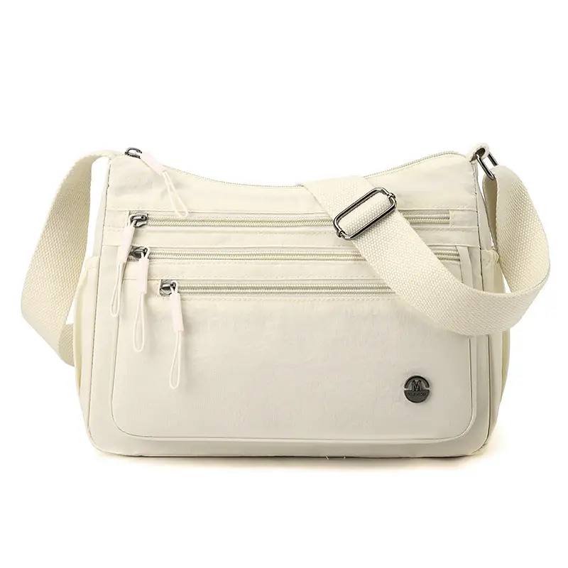 Women's Large Capacity Nylon Shoulder Bag Tan 2025 - Image 6