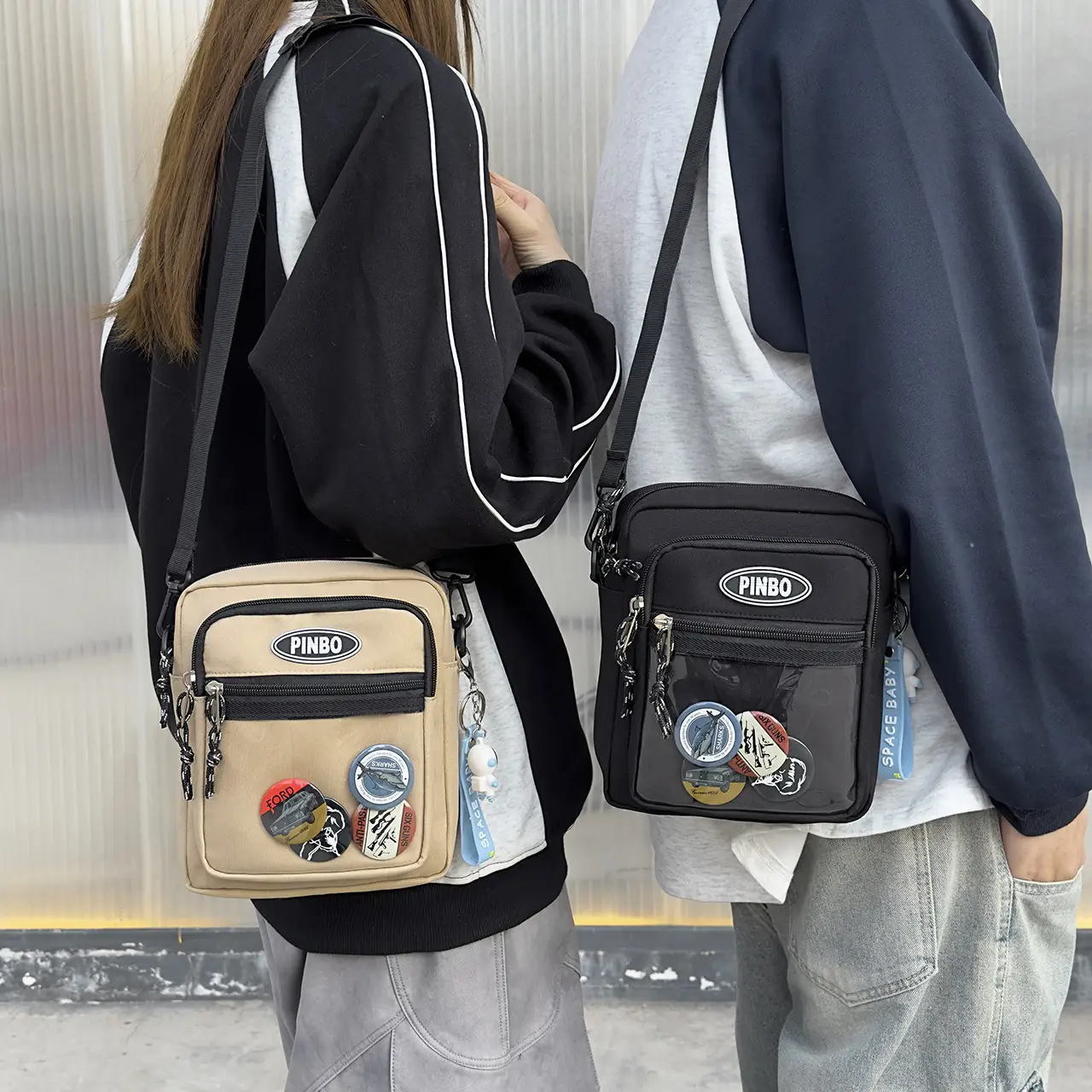 Women Mini Japanese Crossbody Bag with Mobile Phone Holder