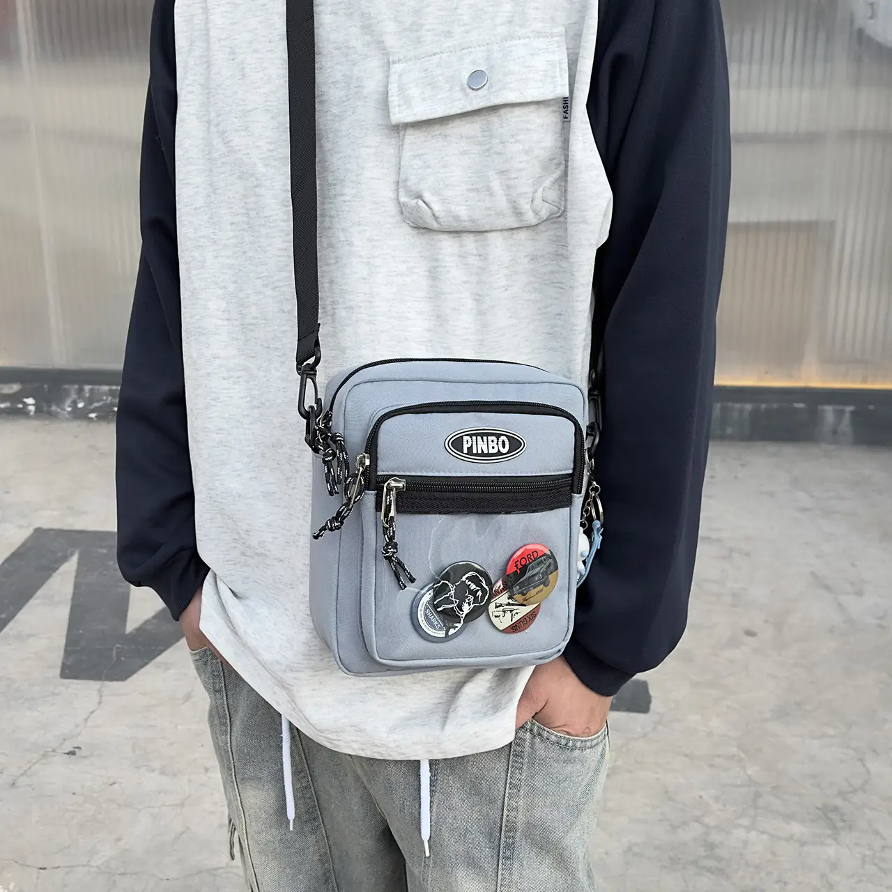 Women Mini Japanese Crossbody Bag with Mobile Phone Holder